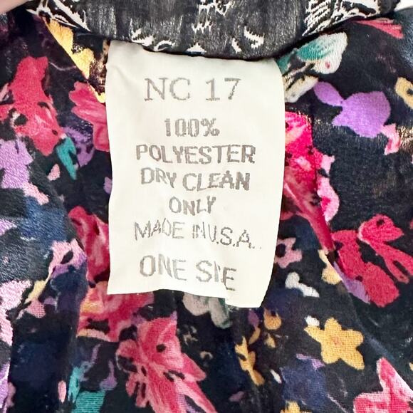 NC 17 by Danielle Karen Vintage 90s Floral Button Up Mini Dress - Picture 9 of 9